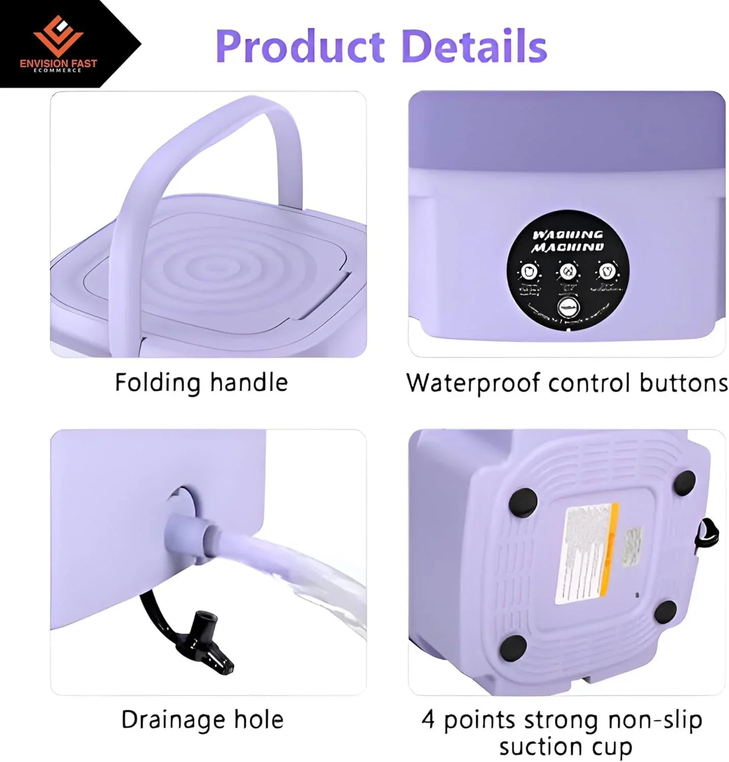 Portable Folding Mini Washing Machine