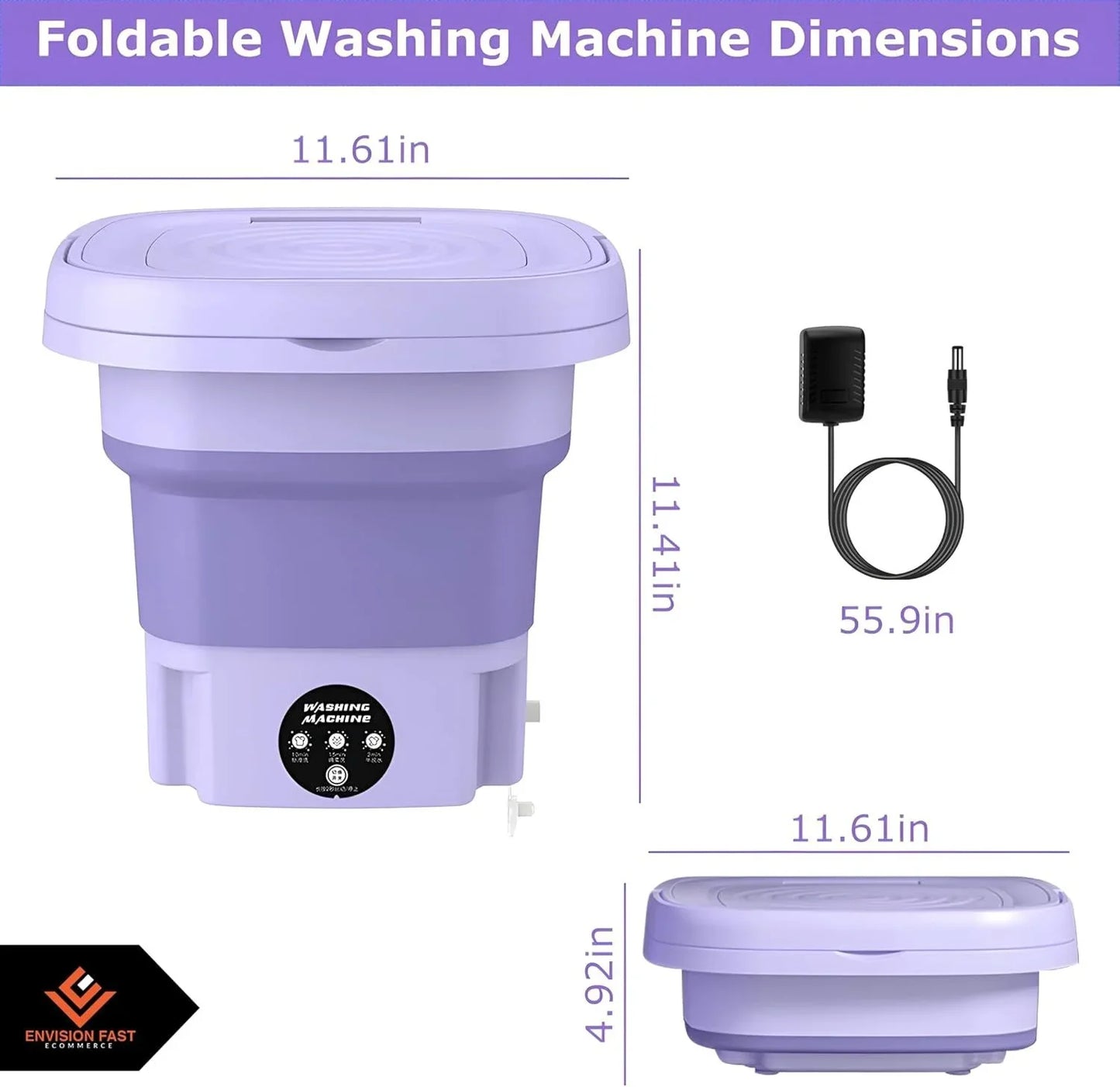 Portable Folding Mini Washing Machine